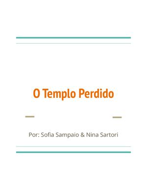O templo perdido , Nina e Sofia