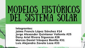 Modelos Históricos Del Sistema Solar