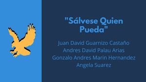 Resumen Del Libro Sálvese Quien Pueda