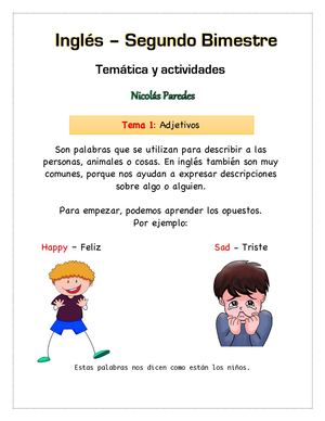 Segundo Bimestre Nicolás