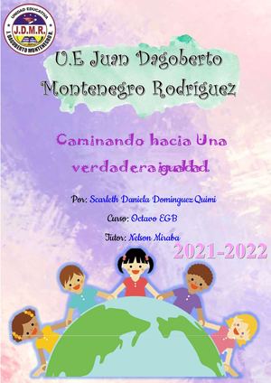 CAMINANDO HACIA UNA VERDADERA IGUALDAD
