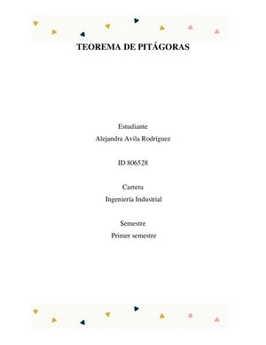 Teorema De Pitagoras