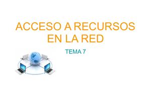 Acceso A Recursos En La Red