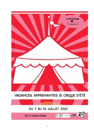 Vacances Apprenantes Et Cirque D'été Corrigé