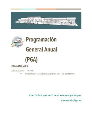 Programación General De Aula Pga