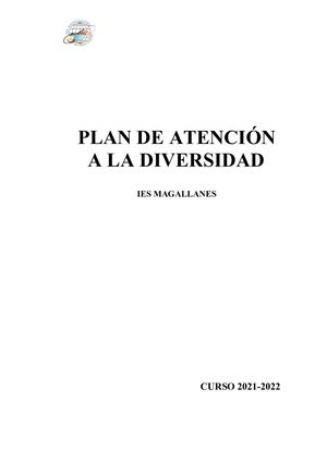 Plan De Atención A La Diversidad 21 22