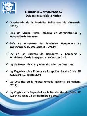 Bibliografia Defensa Integral