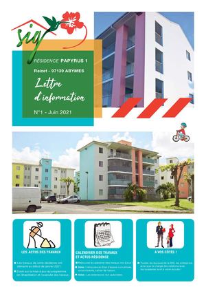 Lettre D'information Résidence Papyrus