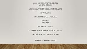 dimensiones, sueños y metas