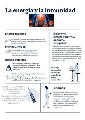 La energía y la inmunidad Física