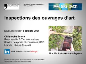 Inspections (Saisie Et Rapports) des ouvrages d’art
