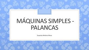 Máquinas Simples Palancas