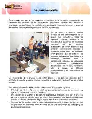 3 9 La Prueba Escrita