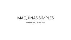 Maquinas Simples