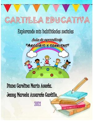 Cartilla ludico-pedagógica  habilidades sociales