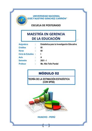 Teoria De La Estimación Estadística