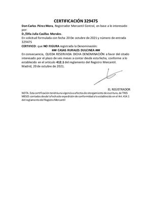 2. Contestación Del Registro Mercantil