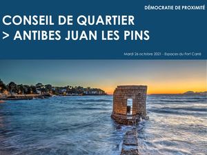Présentation Conseil de quartier Juan-les-Pins