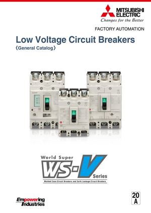 Mitsubishi Circuit Breaker NV63-CV 3P 30A 100-440V 30MA – New