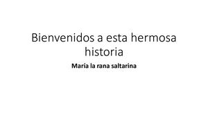 CUENTO LA RANA SALTARINA