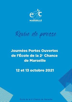 Revue De Presse Journées Portes Ouvertes de l'École de la 2ᵉ Chance de Marseille