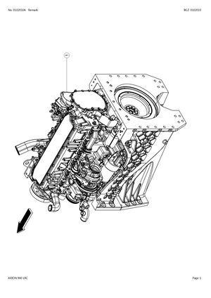 Claas Axion 900 Lrc Tractor Parts Catalogue Manual (Sn B0600010 B0609999)