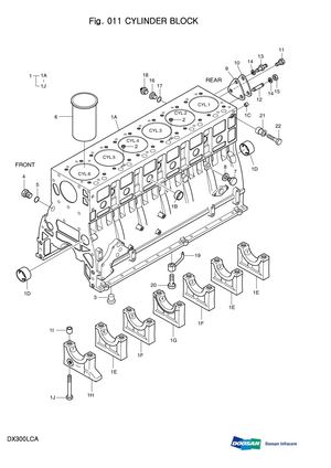 Daewoo Doosan Dx300lca Crawler Excavator Parts Catalogue Manual