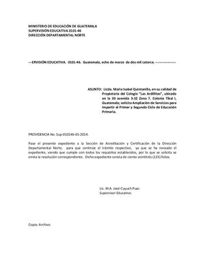 Ejemplos De Providencias