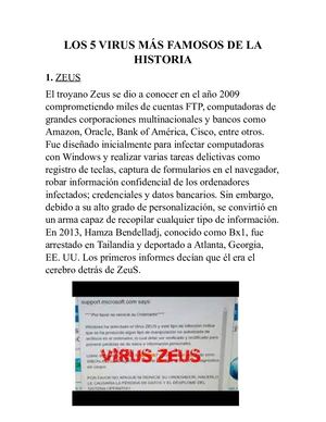 Los 5 Virus Más Famosos De La Historia