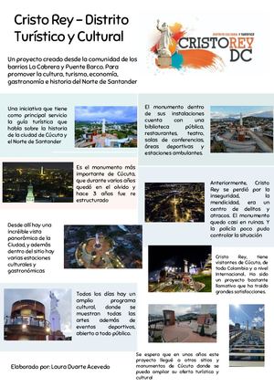 Cristo Rey Distrito Turístico Y Cultural