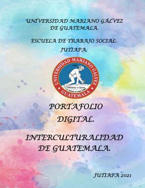 Portafolio Digital Interculturalidad De Guatemala