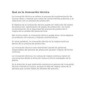 Innovacion Tecnologica