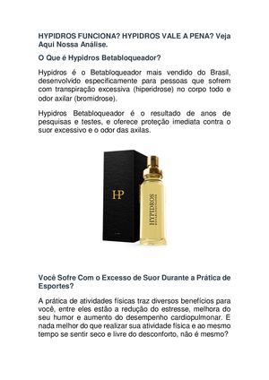 Hypidros Funciona? Hypidros Vale a Pena? Veja a Análise