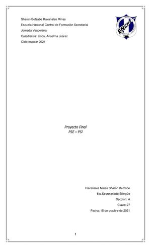 Proyecto Final PSE-PSI-Ravanales Minas Sharon Betzabe
