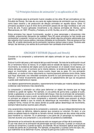 Principios De Animacion Resumen