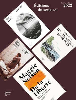 Editions du sous-sol - Programme hiver 2022