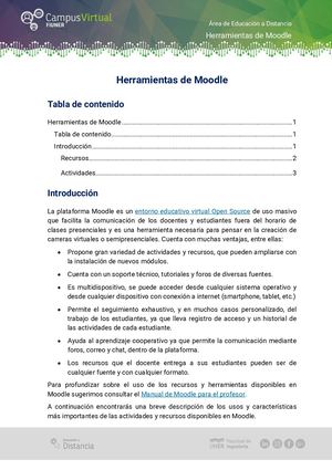 Herramientas De Moodle