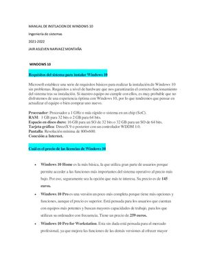Manual De Instalación De Windows 10
