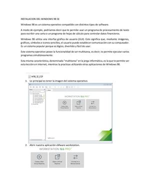 Instalación de Windows 98 SE