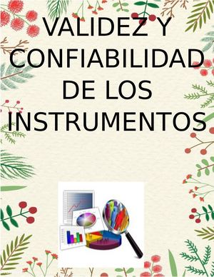 La Validez Y Confiabilidad