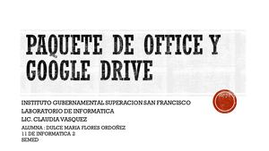 Paquete De Office Y Google Drive