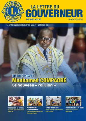 Lettre du Gouverneur No 008 District 403 A3