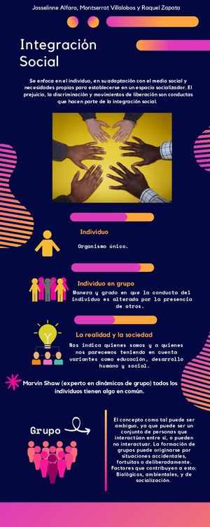 Infografía Integración Social