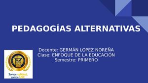 Pedagogias Alternativas