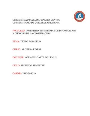 3, Texto Paralelo, Hector Barillas