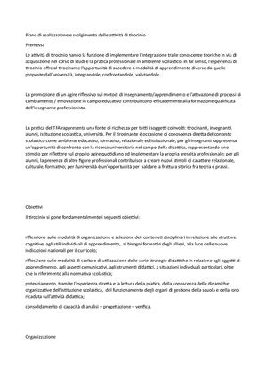 Relazione Tfa Accreditamento