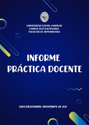 Informe de Práctica Docente/ Sandra Tatiana Roblero Velásquez