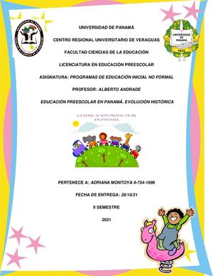 Educación Preescolar En Panamá