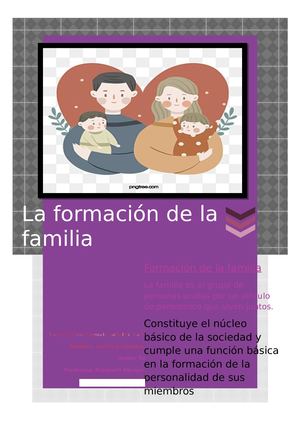 La Formación De La Familia pdf