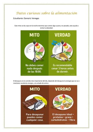 Datos Curiosos Sobre La Alimentación